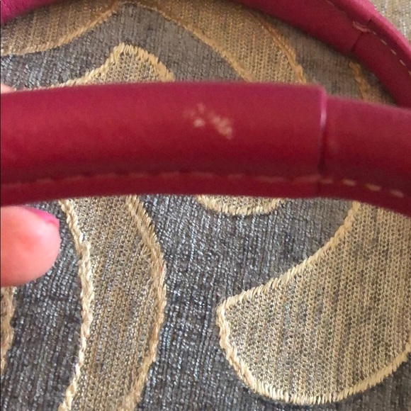 Authentic Pink Suede Coach bag - Picture 3 of 4